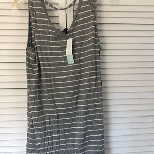 Knit Lace up tank top